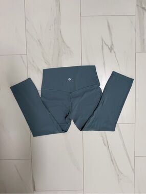 Lululemon Align High-Rise Crop 21" Nulu Soft Fabric Blue Grey